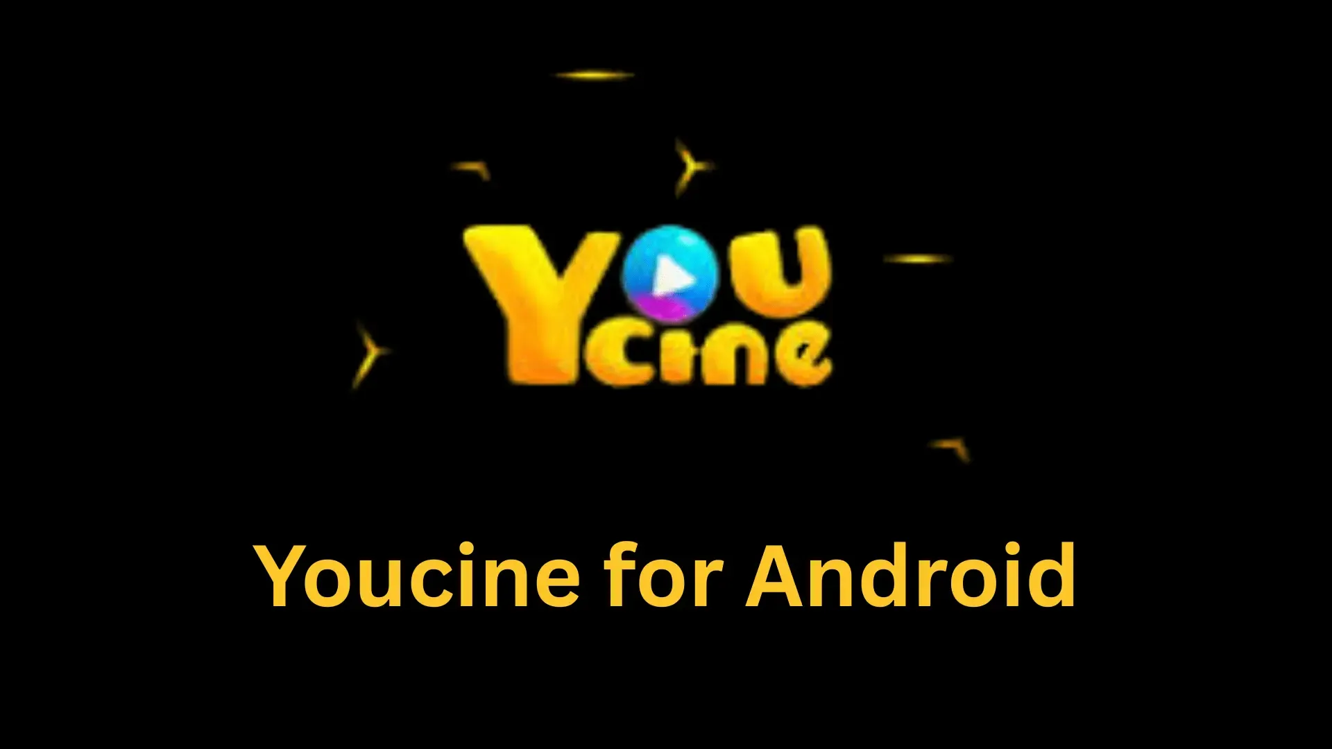 Youcine app interface on an Android device, showcasing a video streaming platform with various movie thumbnails.
